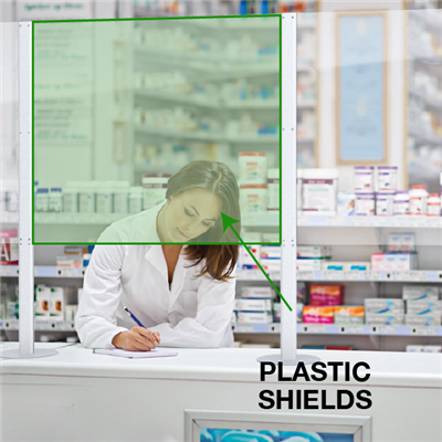 Counter Shields Plastic Dividers